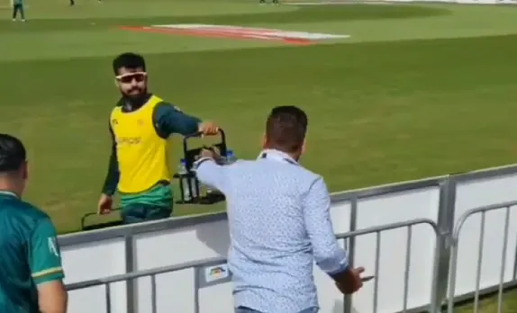 Watch: Fan grabs drinks from Shadab Khan, the latter replies hilariously