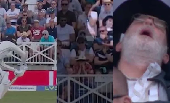 Watch: Spectator caught napping during England vs New Zealand Test