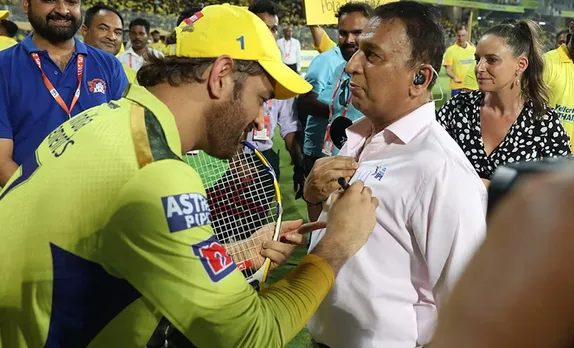 'Heera hee Heere ko pehchanta hai' - Fans react as Sunil Gavaskar gets his shirt signed by MS Dhoni after CSK's final home game in IPL 2023