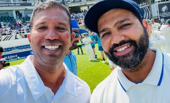 ‘Kaise kar leta he yeh itna smile’ - Fans react to viral selfie by Kumar Dharmasena with ‘Smiling’ Rohit Sharma at the Oval after WTC 2023 final loss