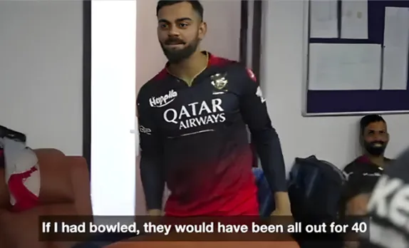 'Yeh jyada zorr se nahi fekk diya?' - Fans react to Virat Kohli's 'they'd have been all out for 40 had I bowled' remark in RCB video