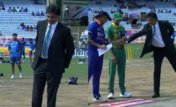 WATCH: Javagal Srinath forgets to hand over the toss coin to captains, video goes viral