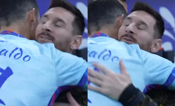 'So much pain and goodbye in his eyes' - Twitter floods with emotions as Lionel Messi posts a story hugging Cristiano Ronaldo