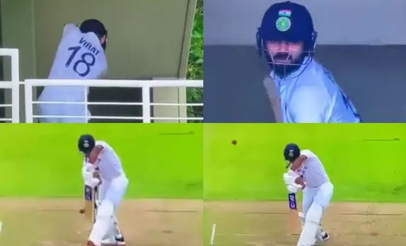 WATCH: Virat Kohli starts practising in dressing room; Mayank Agarwal gets out on the next delivery