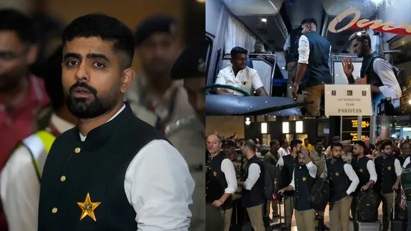 WATCH: Pakistan cricket team arrives in India after 7 years amid warm  welcome in Hyderabad for World Cup 2023 | Other News – India TV