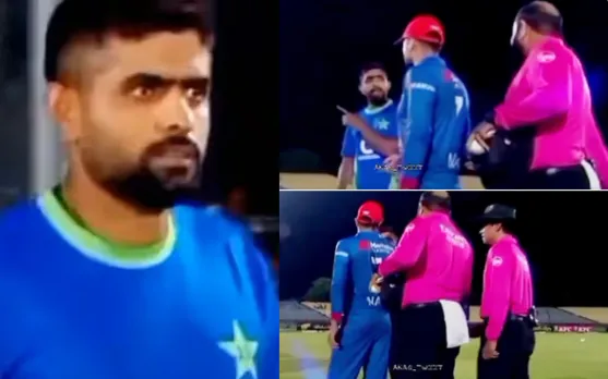 बाबर आजम ने मैच के बाद दी मोहम्मद नबी को धमकी, दिखाई उंगली और फिर...; देखें वीडियो