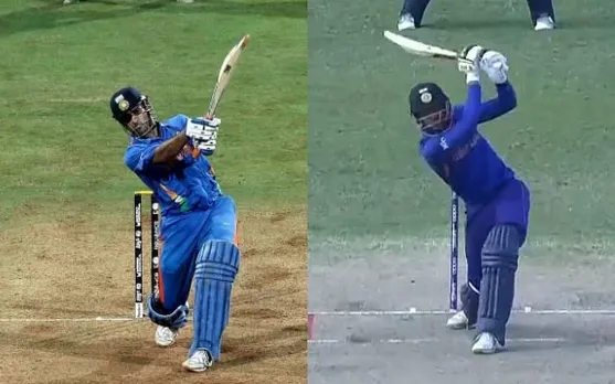 भारतीय अंडर-19 टीम के दिनेश बाना ने फाइनल में खेले शॉट से करोड़ों फैंस को दिलाई एमएस धोनी की याद