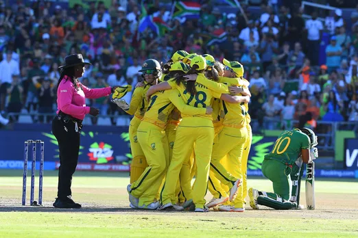 महिला 20-20 वर्ल्ड कप : ऑस्ट्रेलिया ने फाइनल में साउथ अफ्रीका को 19 रन से हराकर छठी बार जीता खिताब