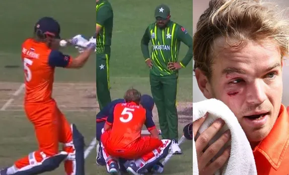 VIDEO : हारिस रऊफ की खतरनाक गेंद बल्लेबाज के हेलमेट में घुसी, बाल-बाल बची आंख