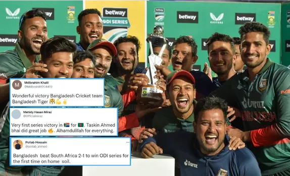 बांग्लादेश की दक्षिण अफ्रीका पर ऐतिहासिक सीरीज जीत के बाद ट्विटर पर फैंस ने दी जमकर बधाई