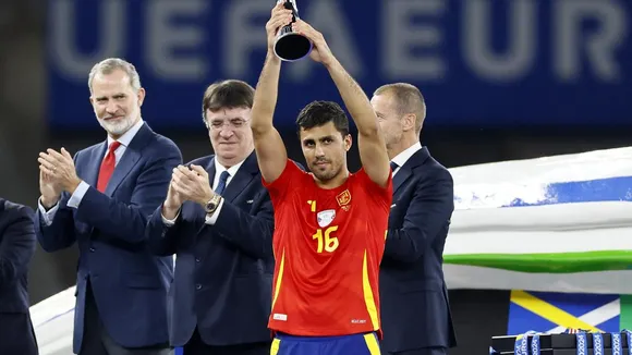  Euro 2024: Spain’s Rodri named best player of the tournament after beating England 2-1 in the final