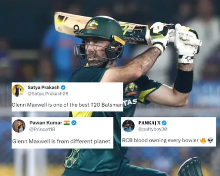 ‘RCB blood owning every bowler’- Fans react as Glenn Maxwell smashes 5th T20I ton against West Indies in 2nd T20I