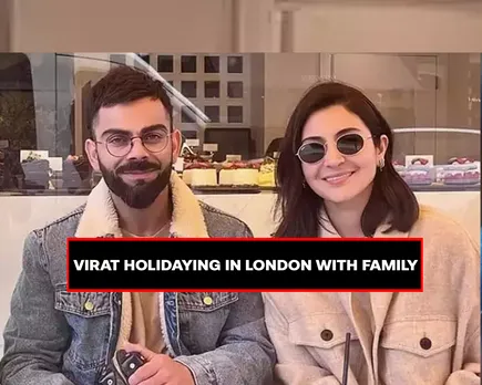 Virat Kohli captured spending quality time with Anushka Sharma and daughter Vamika in London
