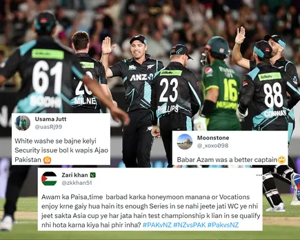 ‘Whitewash se bachne k Liye, Security issue bolke wapas aajao’- Fans react as New Zealand hands Pakistan 4th consecutive defeat in T20Is