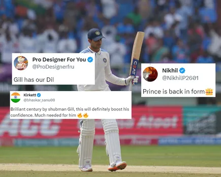 ‘Prince is back in form’ – Fans reacts as Shubman Gill scores century on Day 3 of second Test against England