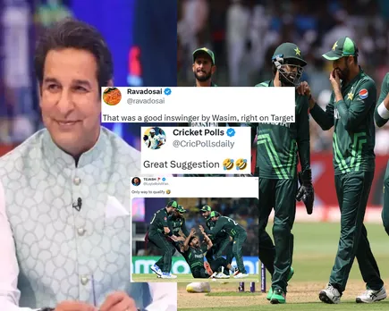 'That was a good inswinger by Wasim, right on target' - Fans react as Wasim Akram takes sly dig at Pakistan’s qualification chances in ODI World Cup 2023