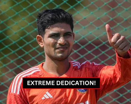 Shubman Gill spotted training alone at the PCA ahead of final Test in Dharamshala