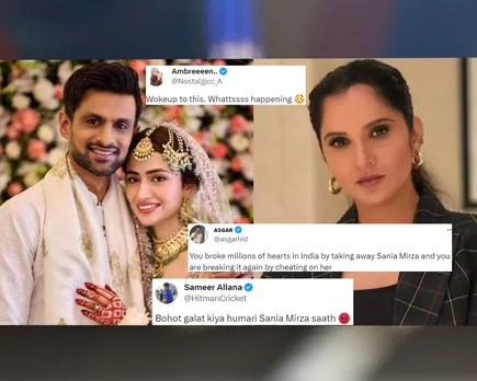 ‘Bohot galat kiya humari Sania Mirza k saath’- Fans react as Shoaib Malik ties knot with Pakistani actress Sana Javed amid divorce rumors with Sania Mirza
