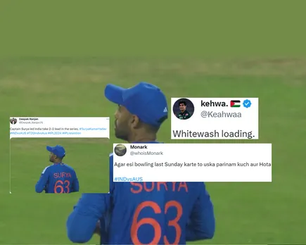 ‘Whitewash loading’ – Fans react as India beat Australia by 44 runs to win 2nd T20I