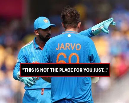 WATCH: KL Rahul loses his cool at Jarvo during India vs Australia game in ODI World Cup 2023
