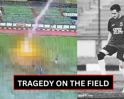 Footballer in Indonesia dies in middle of match after lightning struck him, video surfaces