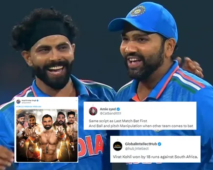 'Is team ko koi hara sakta hai?' - Fans react as India beat South Africa by 243 runs at Eden Gardens in ODI World Cup 2023