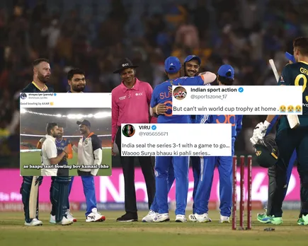 'Kaash WC bhi jeet te' - Fans react as India beat Australia by 20 runs to claim unassailable lead of 3-1 in T20I series