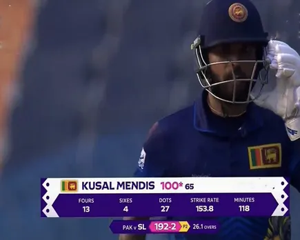 'Aise kon maarta hai bhai' - Fans in awe as Kusal Mendis scores fastest hundred for Sri Lanka in World Cup history