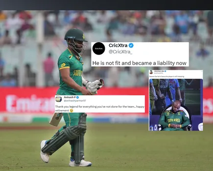 ‘He is not fit and became a liability now’- Fans react as unfit Temba Bavuma gets out for duck in the ODI World Cup semi-final against Australia