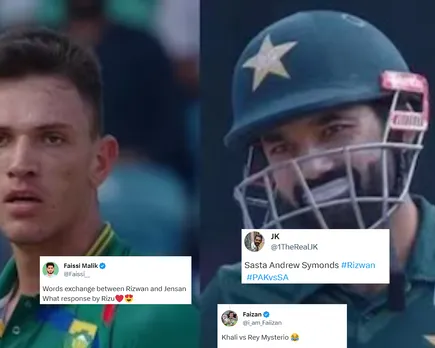 Pakistan's Mohammad Rizwan and South Africa's Marco Jansen Trade Heated Words During World Cup 2023 Match