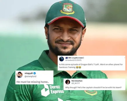 'He must be missing home'- Fans react as Shakib Al Hasan travels back to Bangladesh