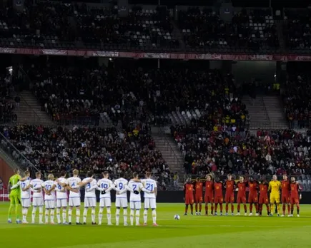 Euro 2024 qualifier match between Belgium and Sweden abandoned