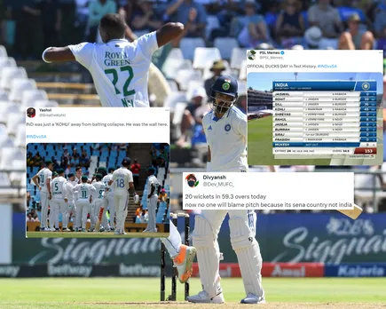 ‘IND was just a 'KOHLI' away from batting collapse’- Fans react as India lose their last 6 wickets without scoring a run, get all-out on 153 runs in 1st innings