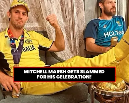 Mitchell Marsh gets flak on social media for keeping his feet on trophy after winning ODI World Cup 2023
