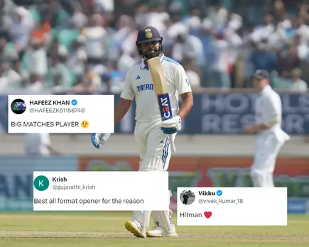 ‘Best all-format opener for the reason’- Fans react as Rohit Sharma smashes his 11th Test match ton against England at Rajkot