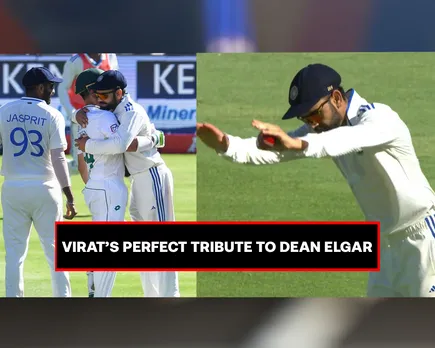 WATCH: Amid the flurry of wickets at Cape Town, Virat Kohli’s beautiful gesture upon dismissing Dean Elgar wins hearts of fans