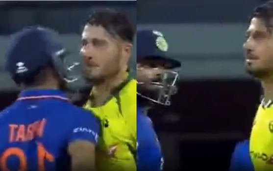 Watch: Virat Kohli intentionally collides with Marcus Stoinis during 3rd ODI against Australia