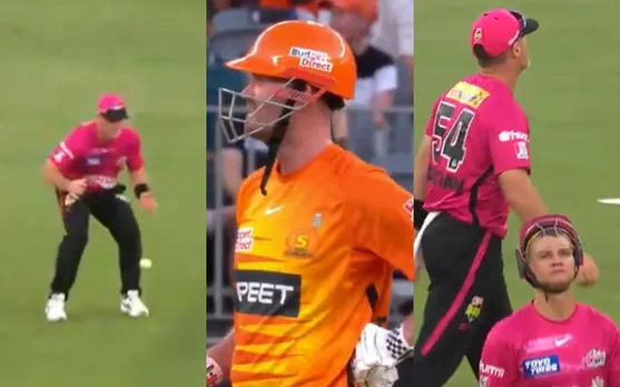 Watch: Daniel Chrisitan, Josh Philippe involve in a shocking mix-up during BBL clash, fail to grab a sitter