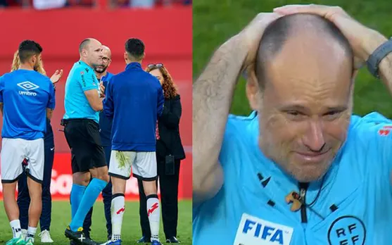 'Real Madrid star is retiring' - Fans react as Spanish referee Antonio Lahoz breaks down in tears after officiating for final time in LaLiga