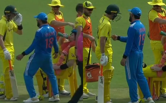 WATCH: Virat Kohli teases Marnus Labuschagne as Steve Smith calls for chair during drinks break in third ODI match
