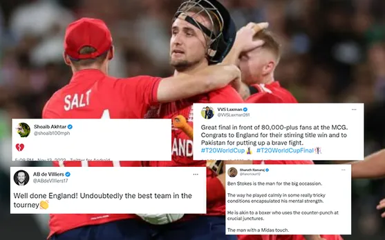 'They won because of Dhoni'- Emotions riding high on Twitter as England win 20-20 World Cup 2022 final