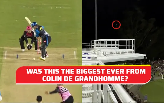 Colin de Grandhomme sends the ball out on the roof for a huge six in BBL, video goes viral