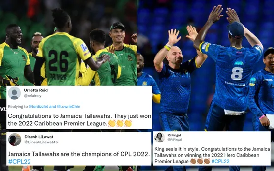 'What a team' - Fans hail Jamaica Tallawahs as they win the Caribbean Premier League 2022 title by defeating Barbados Royals