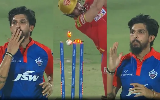 Watch: Ishant Sharma kisses goodbye to Liam Livingstone after picking latter's wicket during DC vs PBKS in IPL 2023