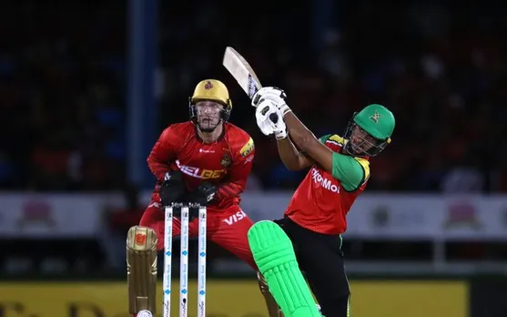 WATCH: Pakistan star batter Saim Ayub slams fiery fifty to take Guyana Amazon Warriors on top of table in CPL 2023