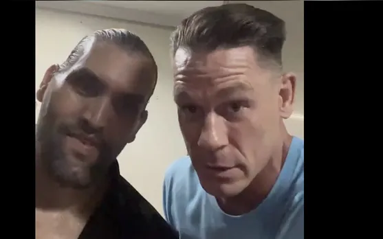 WATCH: The Great Khali teaches John Cena how to speak Hindi