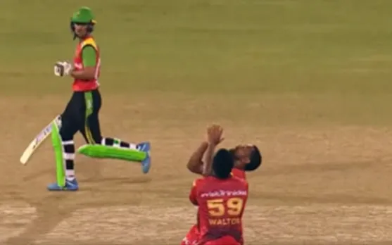 WATCH: Comical mix-up between fielders costs TKR Odean Smith’s wicket during Qualifier 1 of CPL 2023