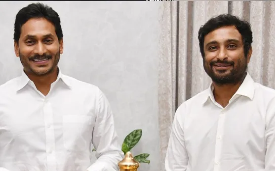 Ambati Rayudu with Andhra Pradesh CM YS Jagan Mohan Reddy