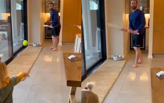 Watch: Kane Williamson plays cricket with his daughter, shares adorable video on social media