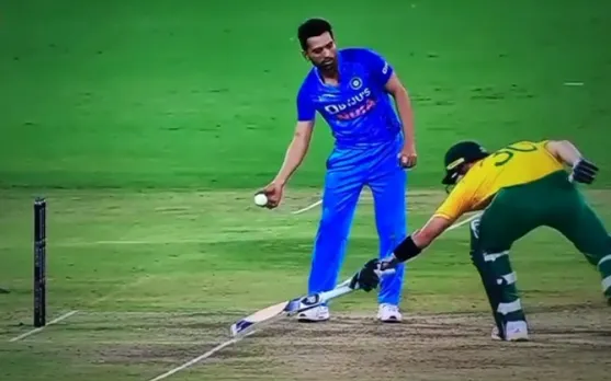 Watch: Deepak Chahar attempts non-striker run out on Tristan Stubbs during third T20I against South Africa